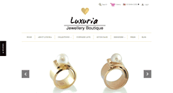 Desktop Screenshot of luxuria-jewellery.com